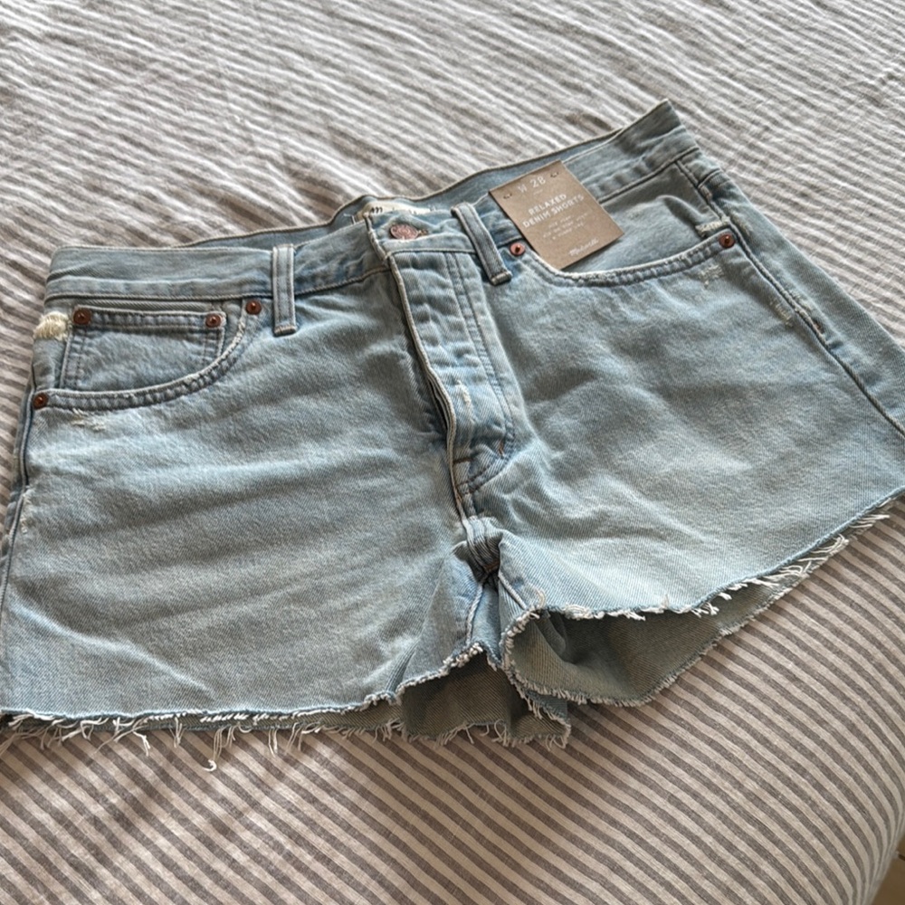 Madewell Light Blue Jean Shorts